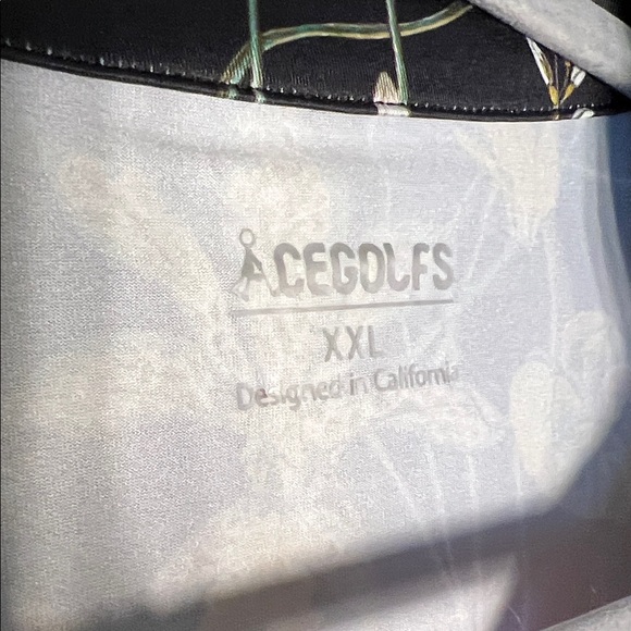 AceGolfs Floral Long Sleeve Top  black & pink - Picture 2 of 4